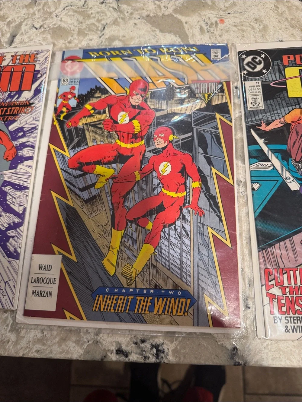 DC Comic Lot Featuring The Flash & Hawkman — Red, Blue, Yellow Covers
